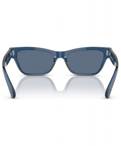 Women's Sunglasses VO5514S53-X 53 Transparent Dark Blue $22.77 Womens