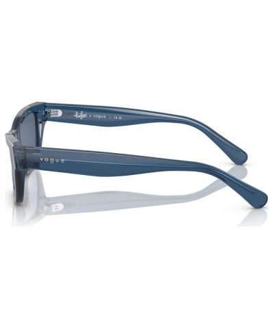 Women's Sunglasses VO5514S53-X 53 Transparent Dark Blue $22.77 Womens