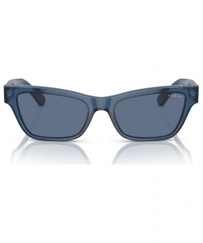 Women's Sunglasses VO5514S53-X 53 Transparent Dark Blue $22.77 Womens