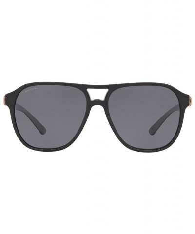 Polarized Sunglasses BV7034 57 BLACK/POLAR GREY $48.51 Unisex