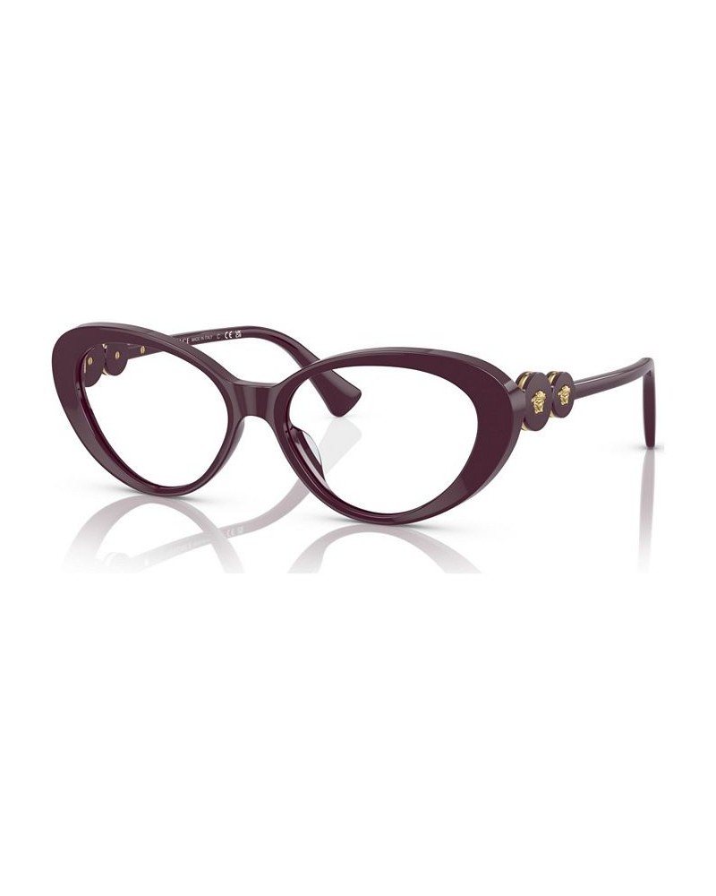 Women's Cat Eye Eyeglasses VE3331U53-O Bordeaux $34.10 Womens