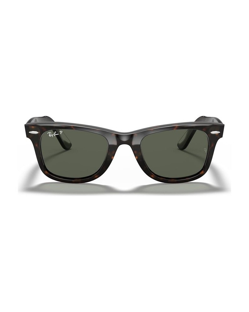 Polarized Sunglasses RB2140 ORIGINAL WAYFARER Brown/Green $40.47 Unisex