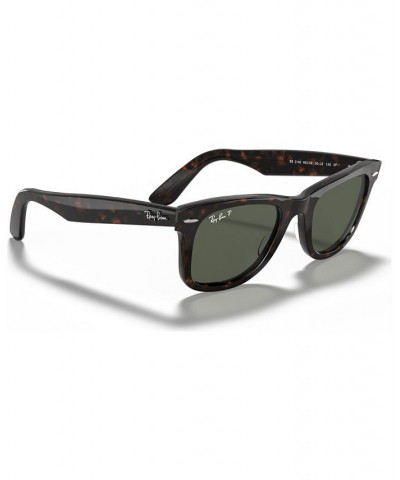 Polarized Sunglasses RB2140 ORIGINAL WAYFARER Brown/Green $40.47 Unisex