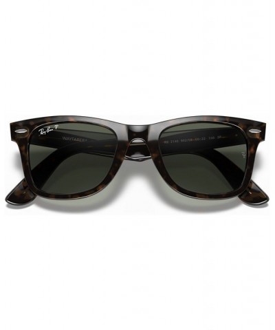 Polarized Sunglasses RB2140 ORIGINAL WAYFARER Brown/Green $40.47 Unisex