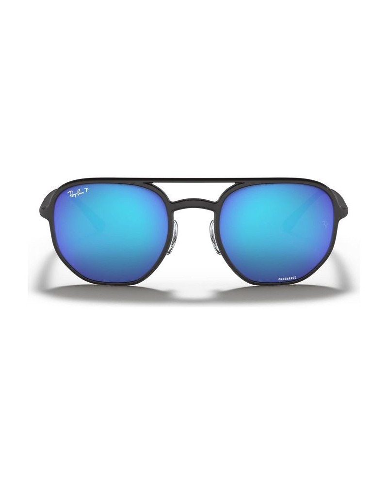 Polarized Sunglasses RB4321CH 53 MATTE BLACK/GREY MIR GREY GRADIENT POLAR $50.19 Unisex