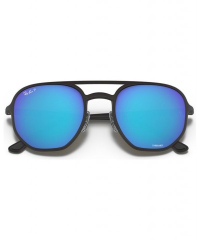 Polarized Sunglasses RB4321CH 53 MATTE BLACK/GREY MIR GREY GRADIENT POLAR $50.19 Unisex