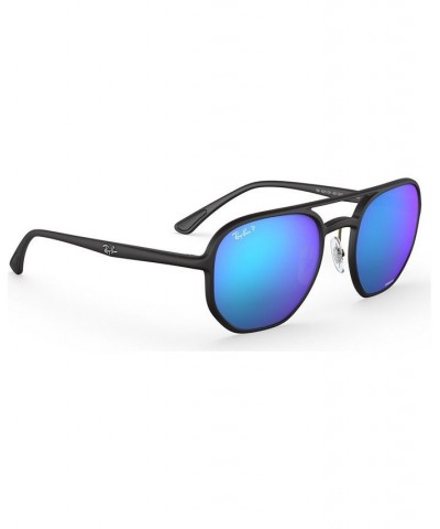 Polarized Sunglasses RB4321CH 53 MATTE BLACK/GREY MIR GREY GRADIENT POLAR $50.19 Unisex