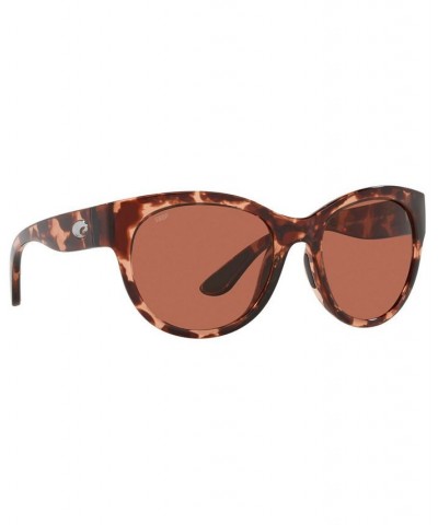 MAYA Polarized Sunglasses 6S9011 55 412 SHINY CORAL TORTOISE/GRAY 580P $21.23 Unisex