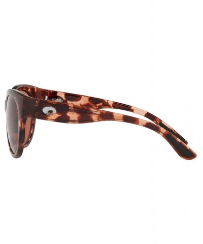 MAYA Polarized Sunglasses 6S9011 55 412 SHINY CORAL TORTOISE/GRAY 580P $21.23 Unisex