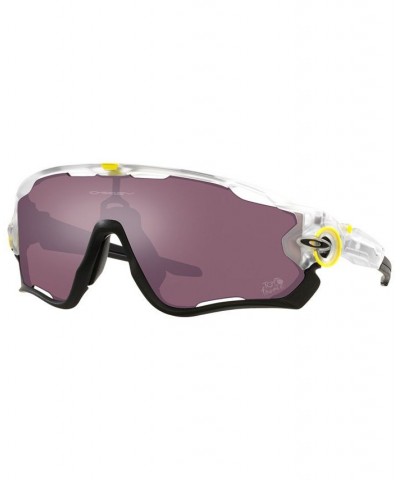 Men's Sunglasses OO9290 2022 Tour De France Jawbreaker 0 Matte Clear $58.42 Mens