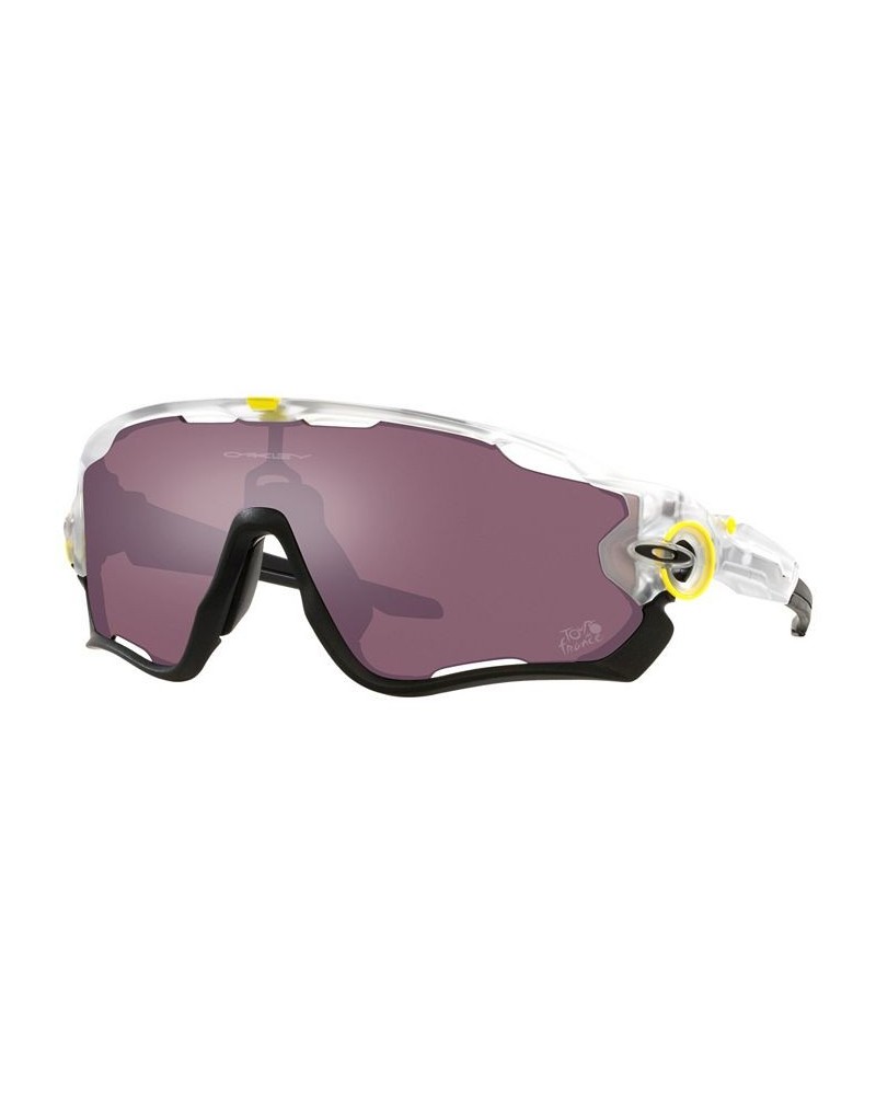 Men's Sunglasses OO9290 2022 Tour De France Jawbreaker 0 Matte Clear $58.42 Mens