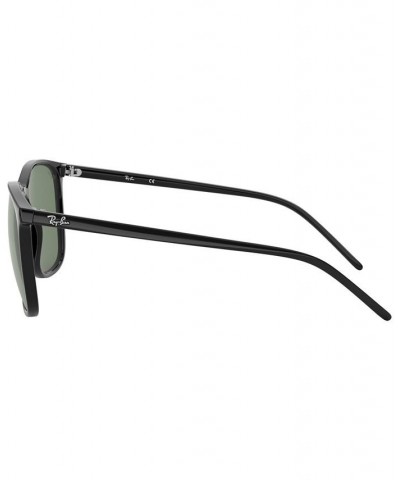 Men's Low Bridge Fit Sunglasses RB4387F 55 Black $33.60 Mens