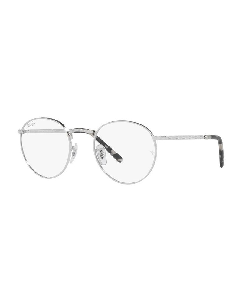 RB3637V New Round Unisex Phantos Eyeglasses Silver Tone $35.80 Unisex