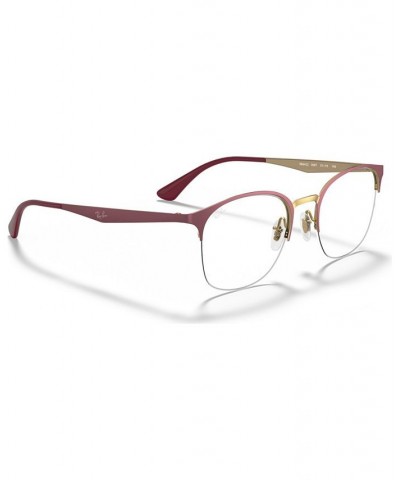 RX6422 Unisex Square Eyeglasses Pink $44.75 Unisex