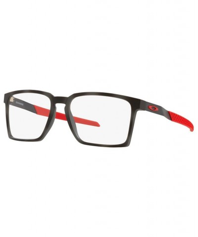 OX8055 Exchange Men's Rectangle Eyeglasses Satin Gray Smoke $60.32 Mens