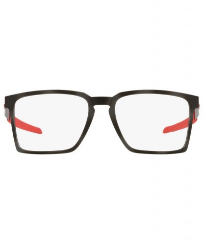 OX8055 Exchange Men's Rectangle Eyeglasses Satin Gray Smoke $60.32 Mens