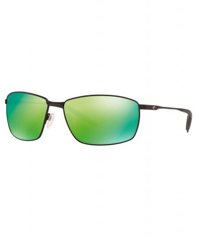 Unisex Polarized Sunglasses TURRET 63 BLK /GREEN POL $28.16 Unisex