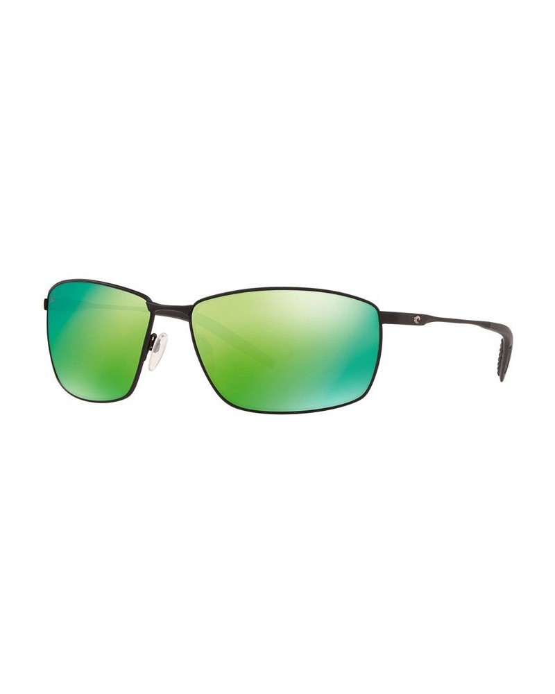 Unisex Polarized Sunglasses TURRET 63 BLK /GREEN POL $28.16 Unisex