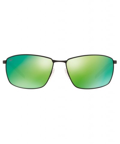 Unisex Polarized Sunglasses TURRET 63 BLK /GREEN POL $28.16 Unisex