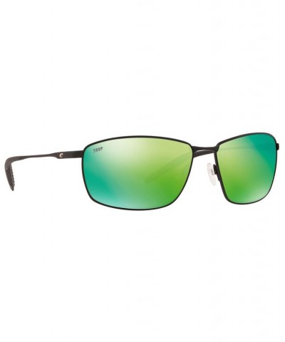 Unisex Polarized Sunglasses TURRET 63 BLK /GREEN POL $28.16 Unisex