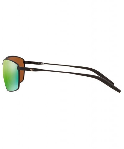 Unisex Polarized Sunglasses TURRET 63 BLK /GREEN POL $28.16 Unisex