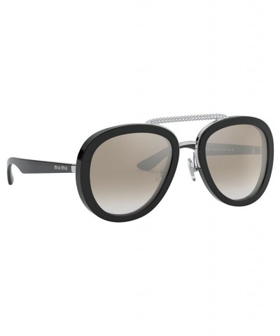 Women's Sunglasses BLACK/GRADIENT GREY MIRROR SILVER $64.96 Womens