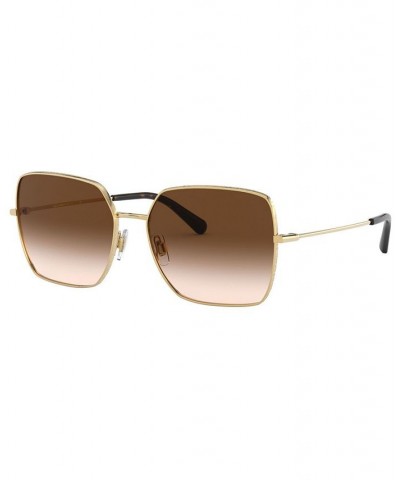 Women's Sunglasses DG2242 GOLD/BLACK/GREY GRADIENT $63.40 Womens