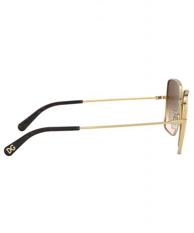 Women's Sunglasses DG2242 GOLD/BLACK/GREY GRADIENT $63.40 Womens