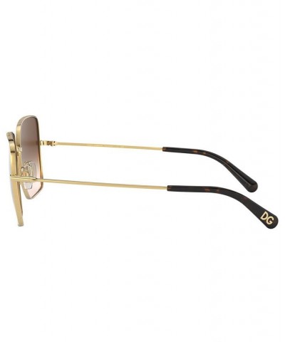 Women's Sunglasses DG2242 GOLD/BLACK/GREY GRADIENT $63.40 Womens