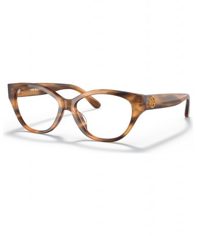 Women's Irregular Eyeglasses TY2123U Honey Wood $50.49 Womens