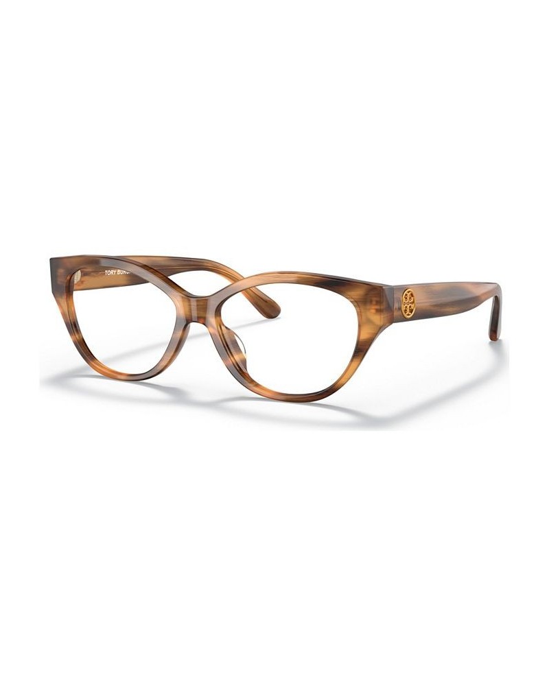 Women's Irregular Eyeglasses TY2123U Honey Wood $50.49 Womens