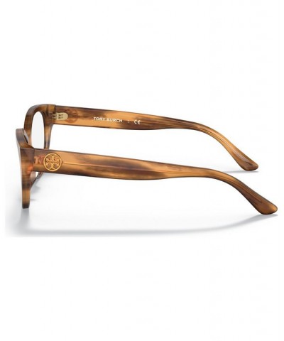 Women's Irregular Eyeglasses TY2123U Honey Wood $50.49 Womens