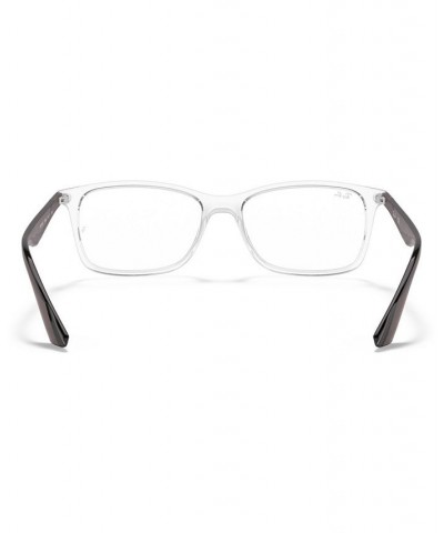 RB7047 Unisex Square Eyeglasses Trans Mat $36.96 Unisex