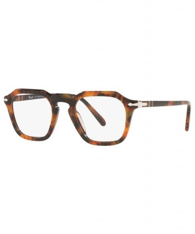 PO3292V Unisex Square Eyeglasses Black $68.67 Unisex