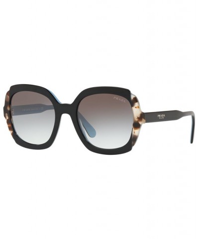 Sunglasses PR 16US 54 BLACK AZURE/SPOTTED BROWN / GREY GRADIENT $73.83 Unisex