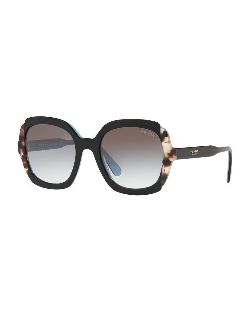 Sunglasses PR 16US 54 BLACK AZURE/SPOTTED BROWN / GREY GRADIENT $73.83 Unisex