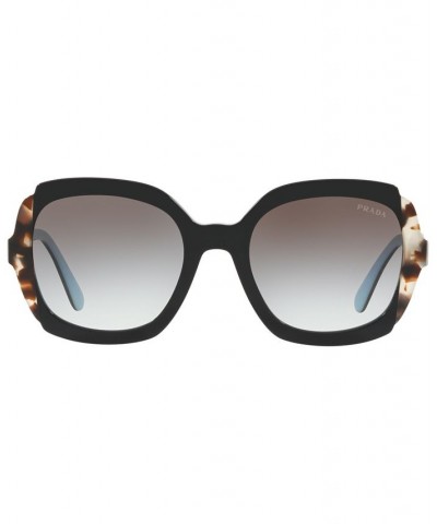 Sunglasses PR 16US 54 BLACK AZURE/SPOTTED BROWN / GREY GRADIENT $73.83 Unisex