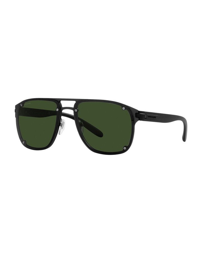 Men's Sunglasses BV5058 60 Matte Aluminium $101.42 Mens