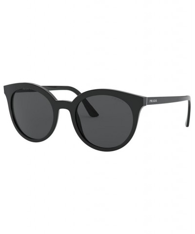 Women's Low Bridge Fit Sunglasses PR 02XSF 53 Black $30.77 Womens