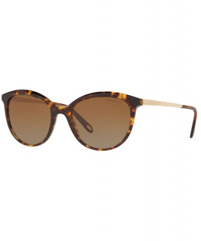 Polarized Sunglasses TF4117B 54 DARK HAVANA/POLAR BROWN GRADIENT $27.68 Unisex