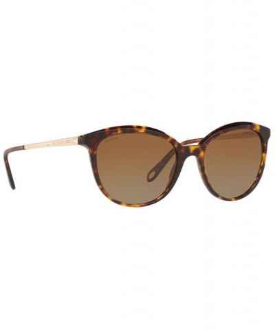 Polarized Sunglasses TF4117B 54 DARK HAVANA/POLAR BROWN GRADIENT $27.68 Unisex