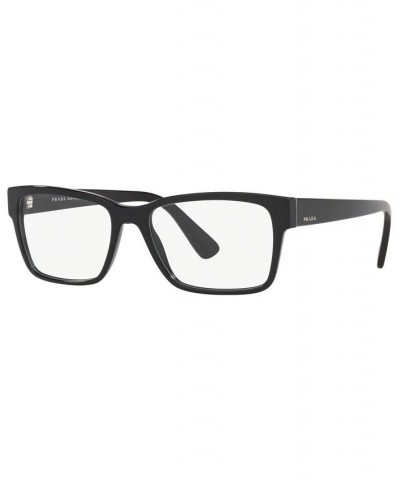PR 15VV Men's Rectangle Eyeglasses Black $51.36 Mens