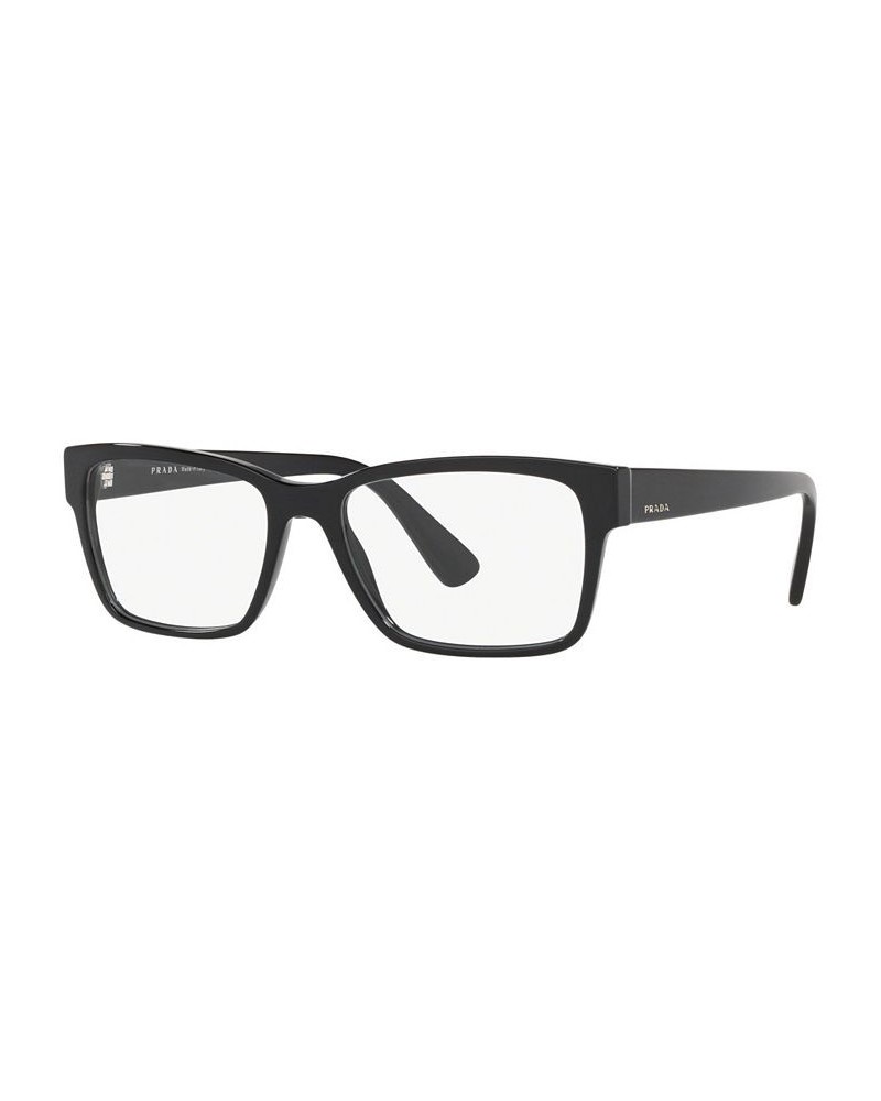 PR 15VV Men's Rectangle Eyeglasses Black $51.36 Mens