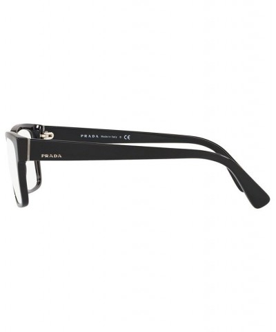 PR 15VV Men's Rectangle Eyeglasses Black $51.36 Mens