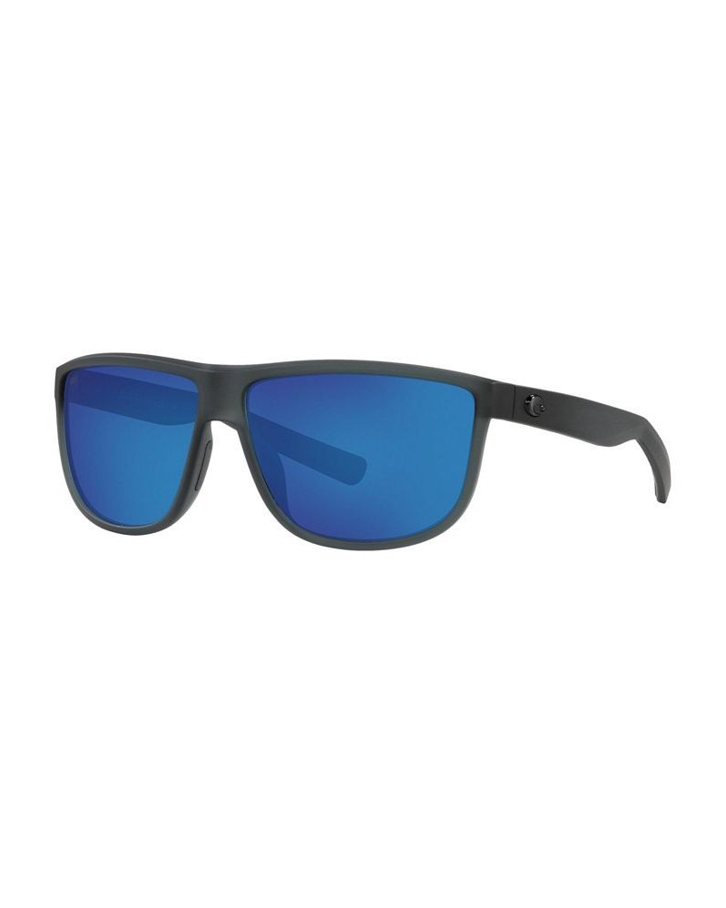 RINCONDO Polarized Sunglasses 6S9010 61 156 MATTE SMOKE CRYSTAL/BLUE MIRROR 580P $44.73 Unisex